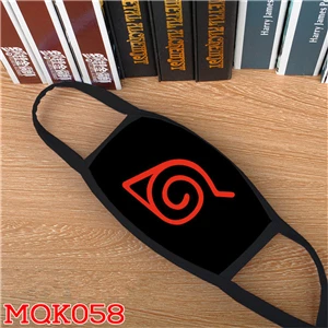 Аниме Наруто Учиха Итачи Косплей Маска Konoha Akatsuki красное облако символ ребенок взрослый Уличный спорт Половина лица пыли маски - Цвет: B