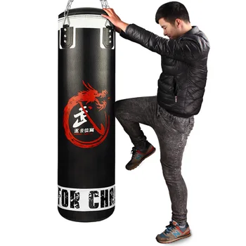 

120cm boxing sandbag PU Leather Thai Kickboxing sandbag fitness boxing sandbag Sport Fitness Training Exercise Equipment