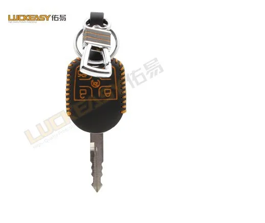 Золотой Luckeasy чехол для ключей ford edge explorer 2013 sport lincoln 2010 Navigator 3,5 T AWD MKT 2013 чехол для дистанционного управления автомобилем Key2a - Название цвета: Золотой