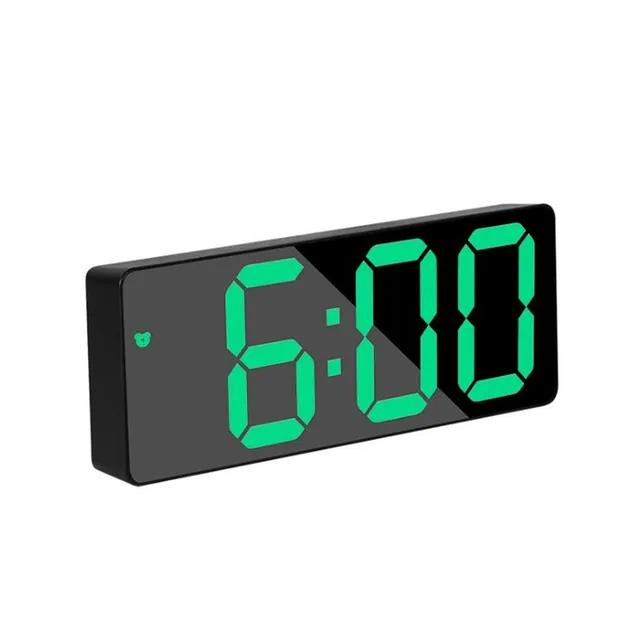 Acrylic Mirror Digital Alarm Clock Voice Control Powered By Battery Table Clock Snooze Night Mode 12 24h Electronic Led Clocks Alarm Clocks Aliexpress