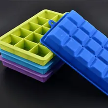 15 квадратных формы в виде снежинок силикагеля льда кубика