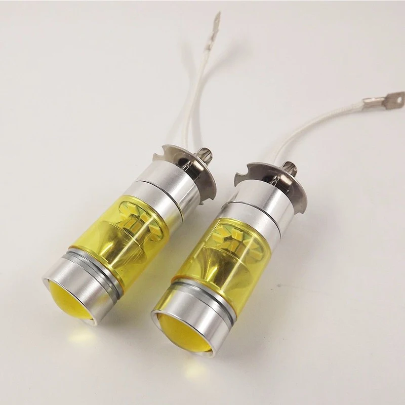 2XH3 100 Вт 2323 SMD СВЕТОДИОДНЫЙ 4300K желтый проектор туман вождения DRL супер яркий светильник