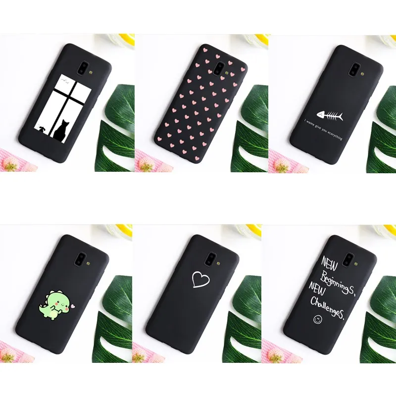 Lovebay Love Heart Pattern Phone Case Cover For Samsung galaxyJ4 J6 PLUS 2018 J7 NEO DUO C8 Silicone Ultra-thin Simple |