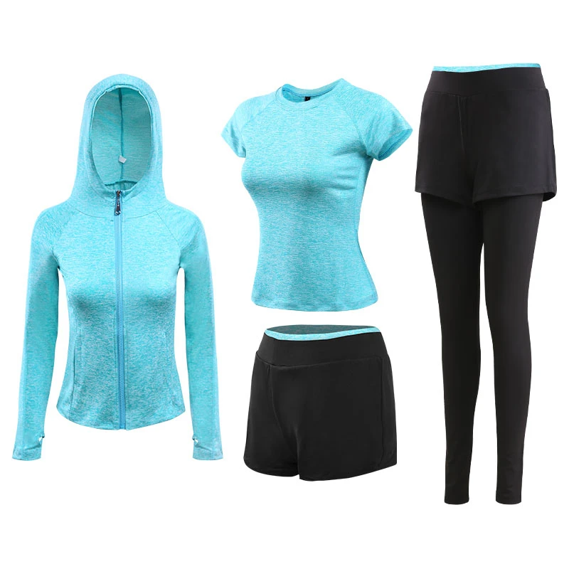 Women sportswear-15 Женская спортивная одежда с капюшоном эластичный спортивный костюм женские дышащие спортивные костюмы для тренировок одежда для тренировок, фитнеса, бега - Цвет: Women sportswear-15