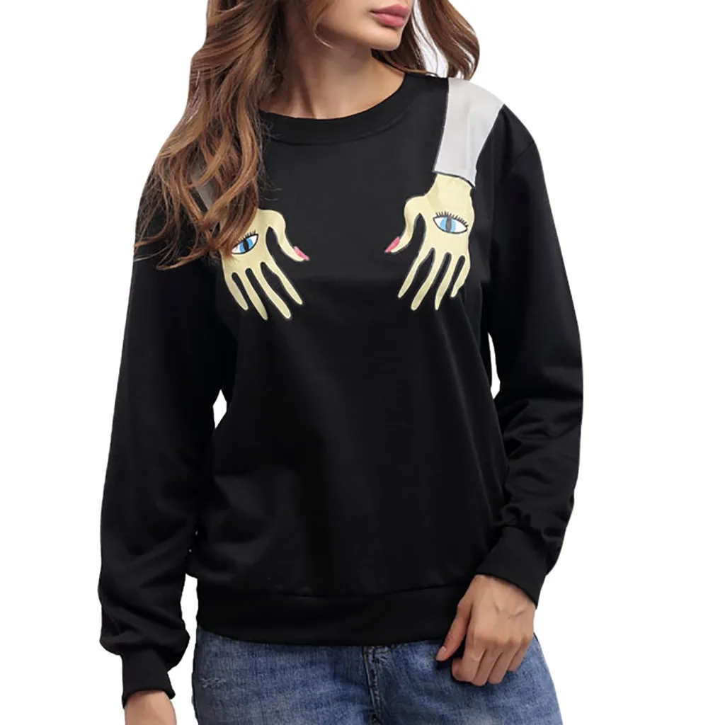 

Halloween Hoodies Women Sweatshirts Pure Color Tunic Long Sleeve Tops Ladies 2019 Fall Winter Casual Clothes Female#G7