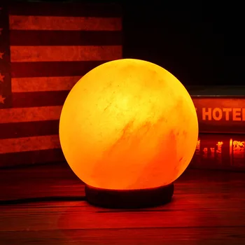 

Salt in natural Himalayan ShuiJingYan lamp street source of European ball type desk lamp can be customized