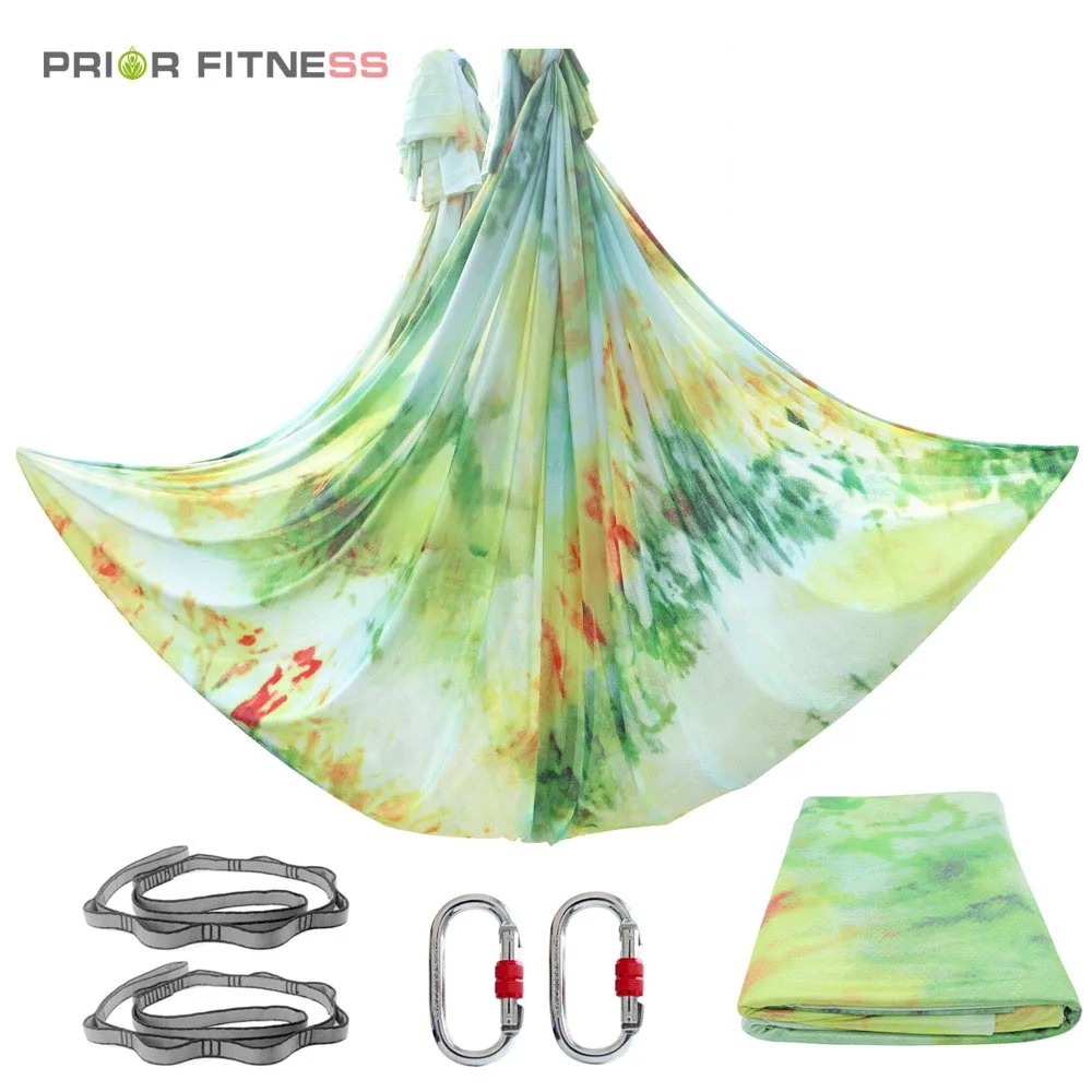 Комплект гамака для занятий йогой PRIOR FITNESS 21 м|Пояса йоги| |