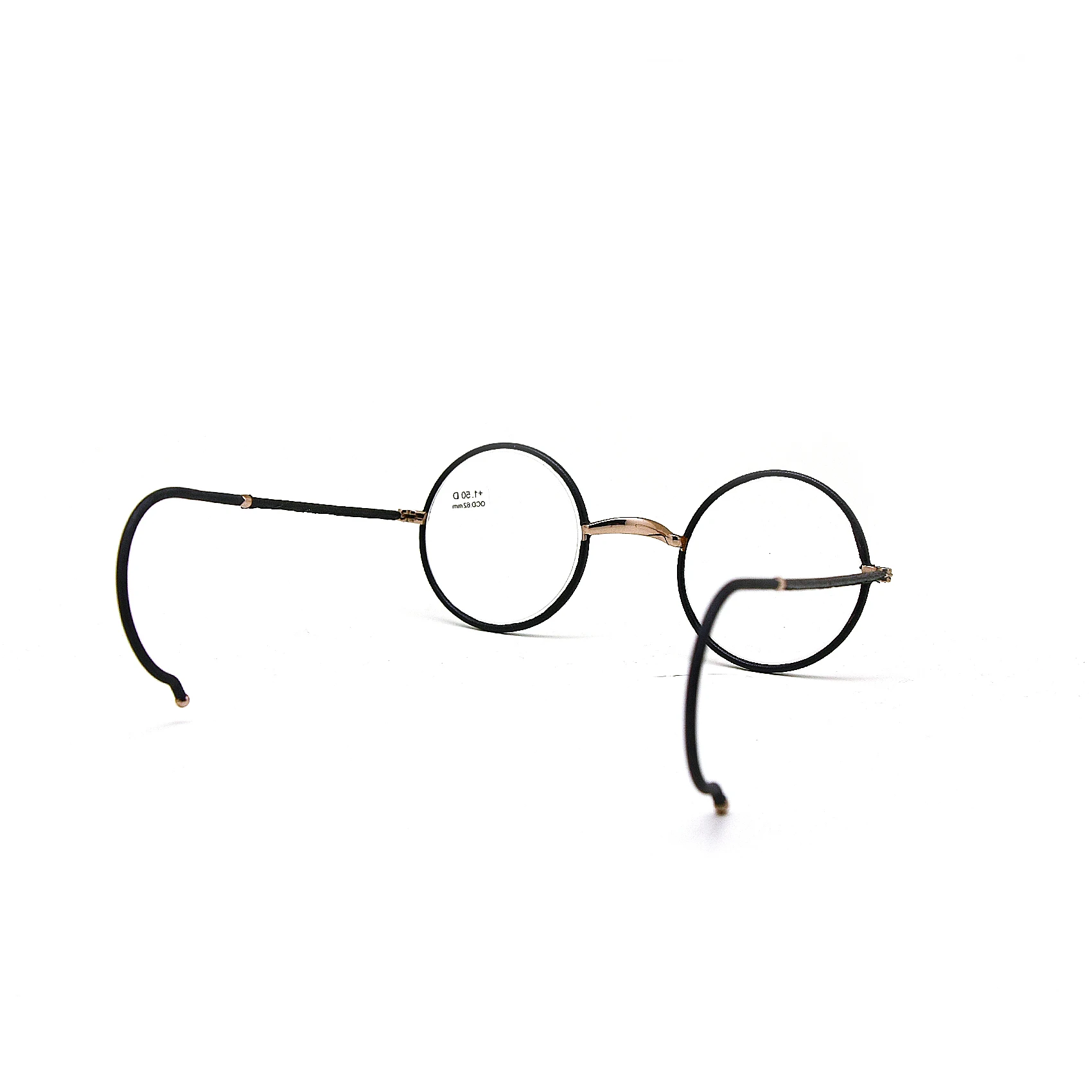 Retro-Lesebrille, runder Metallrahmen + 1,0 bis + 3,5 tragbarer Taschenleser – Detail 7