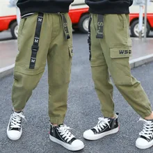 Комбинезон для девочек детские штаны осенняя одежда г. Новые стильные весенне-осенние штаны для больших мальчиков западный стиль, мода для девочек