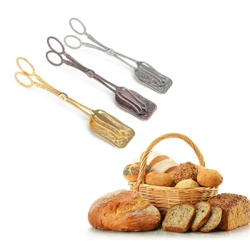 

Vintage Food Bbq Toast Tongs Cake Pastry Tea Clip Clamp Retro Baking Food Tong Tool Kitchen Cooking Salad Serving Tools