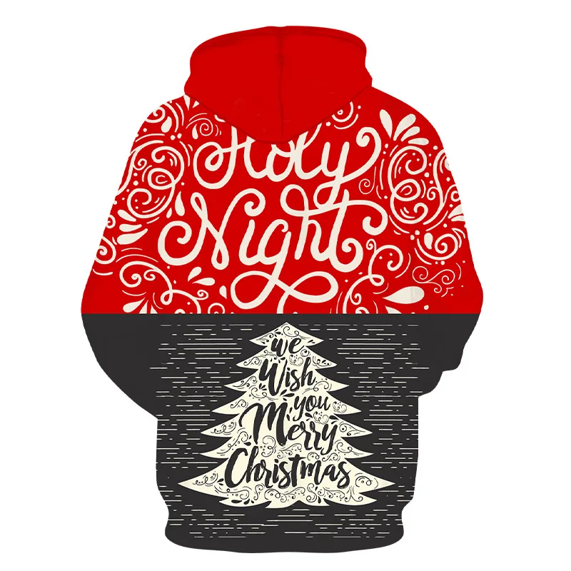 

merry christmas sweatshirt men harajuku top mens hoodies 3d fashion print cotton christmas tree snow streetwear
