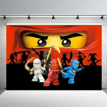 Фон для фотосъемки Ninjago фон для фотосъемки мальчиков день рождения, вечеринка, фото фон 7x5ft виниловый фото стенд реквизит