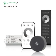0-10V LED Dimmer RF 4 Channel 0/1-10V DC 12V AC 110V 220V 10MA/CH 2.4G Remote Control Single Color LED Strip Light Dimer L4-M