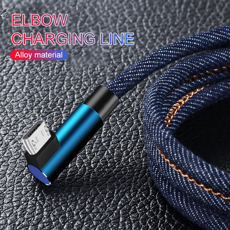 

Cafele 2m Micro USB 90 Degree Fast Charging Usb Cable Data Cord Charger for Samsung S8 S9 Note9 8 Xiaomi Mi8 Mi6