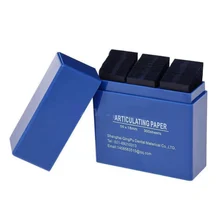 Синий 300 лист/коробка стоматологическая бумага для определения прикуса полоски прибор зуботехнической лаборатории инструмент Уход за полостью рта отбеливающий материал 7,2*6,2*2,3 см