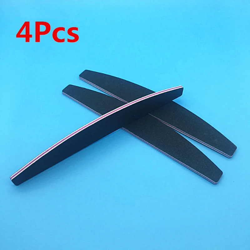 4pcs 1/2/4/5/6 шт./лот Шлифовальная Пилка Для буферный блок маникюр педикюр Полировка Ногтей Красота Инструменты Профессиональный Пилочки для ногтей серый - Цвет: 4pcs