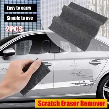 

2PC cleaning cloth/Repair cream Car Scratch Eraser Remover Magic Polish Cloth Paint Scuffs Surface Repair Nano-polyester fiber