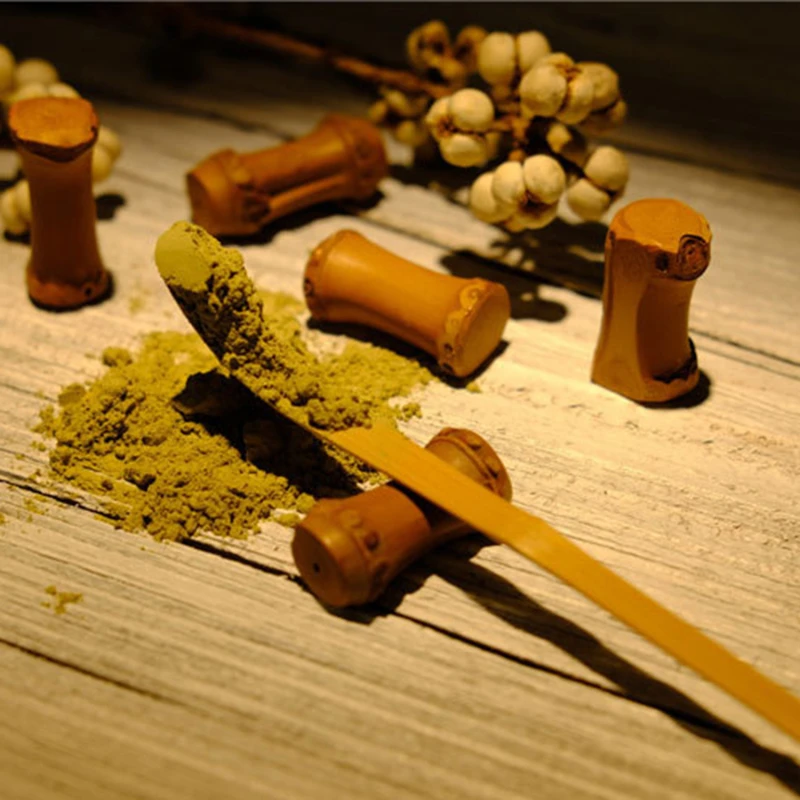 1 Piece Bamboo Scoop Teaspoon Matcha Green Tea Powder Spoon High Quality Household Supplies Practical Tea Accessories