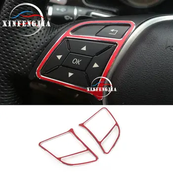 

For Mercedes-Benz A B CLA GLA E GLK Class W212 X204 W176 Steering Wheel Buttons Frame Cover Trim