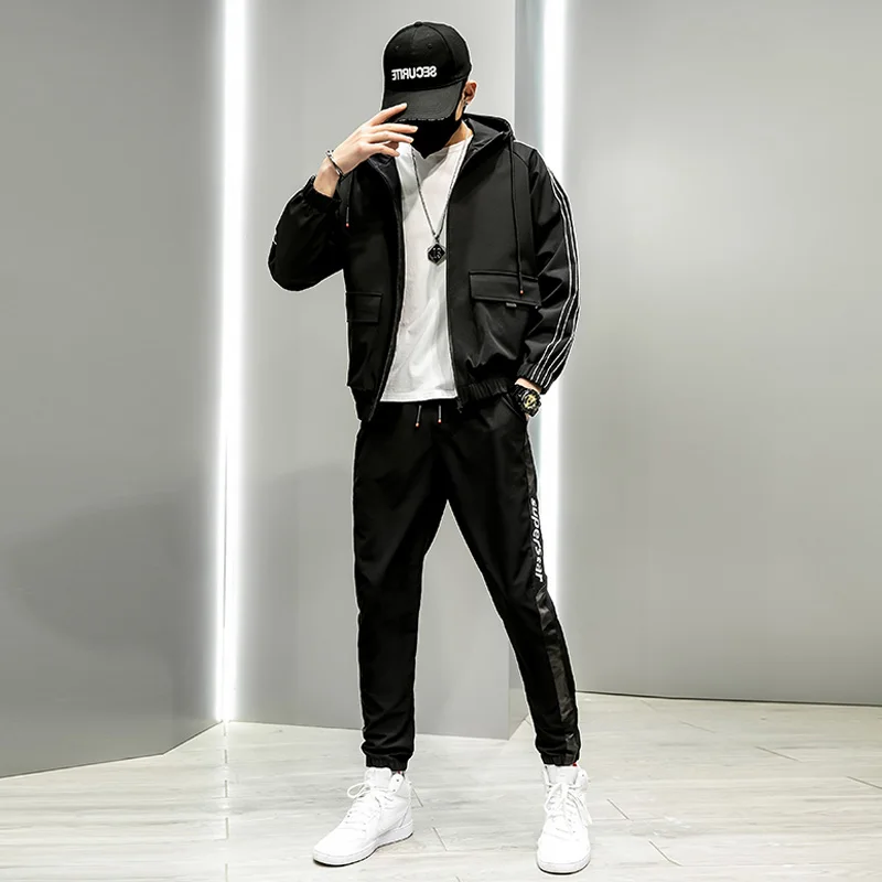 Men's Jacket+Pant Suit Tracksuit Male Sportswear Set 2020 Men Clothing Streetwear Jogger Spring 2 Pieces Sweatsuit Set Plus Size Men's Jacket+Pant Suit Tracksuit Male Sportswear Set 2020 Men Clothing Streetwear Jogger Spring 2 Pieces Sweatsuit Set Plus Size