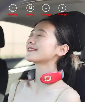

Intelligent Cervical Massage Instrument Electric Neck Instrument Neck Massage Artifact Pulse Therapy Shoulder Neck Massager