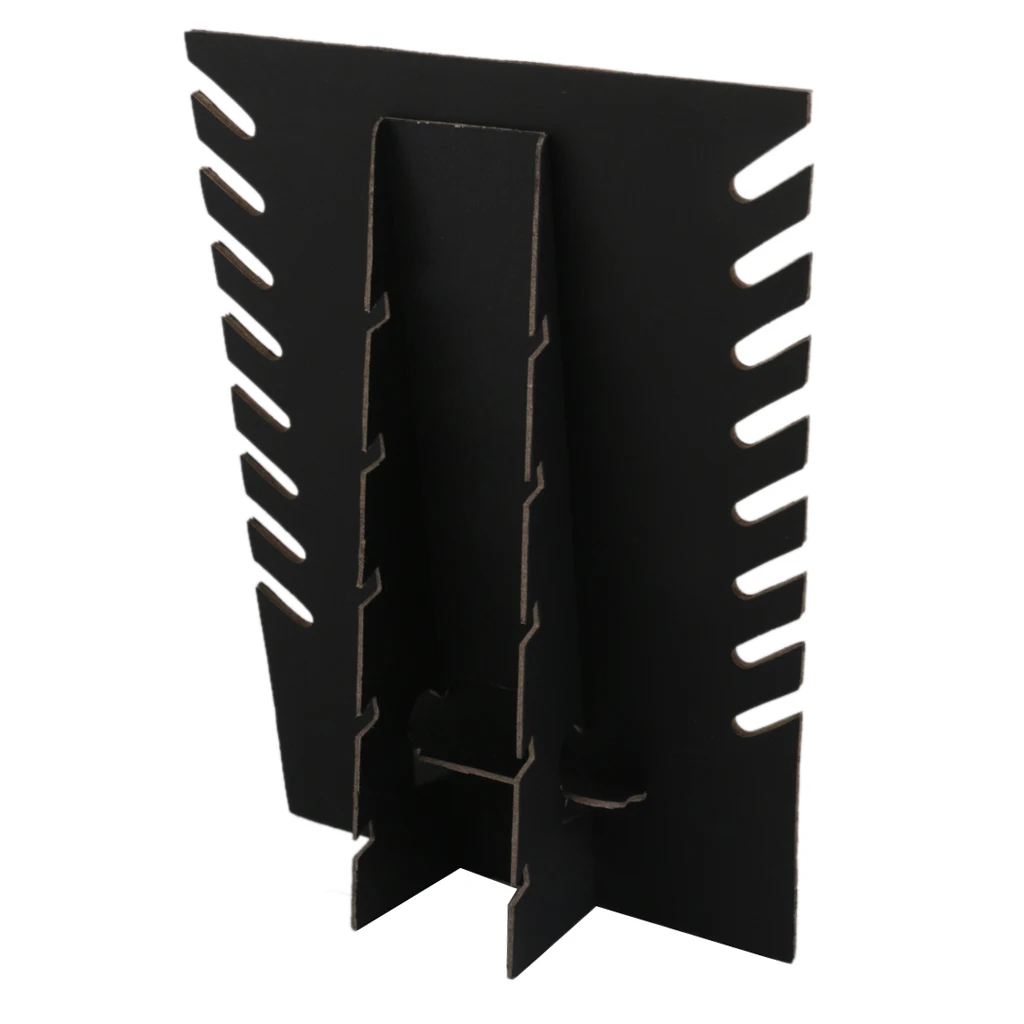 Black Velvet Cardboadrd Jewelry Necklace Pendant Display Showcase Rack Shop Counter Home Stand Jewelry Holder