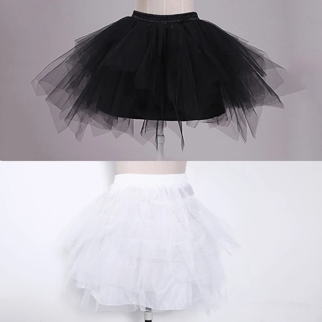 Lady 5 Layer Mesh Skirt Bubble Petticoats Swing Tutu Princess Underskirts  Sweet