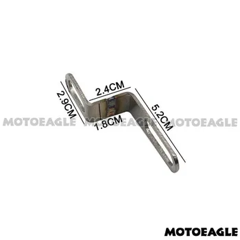 

Moto motorcycle modified sports car exhaust pipe fittings fixed ring z-shaped long strip connecting piece screw bracket