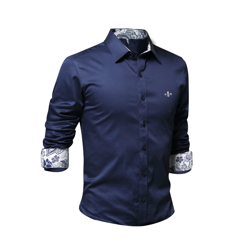 9 цветов Blusa Camisa Social Masculina Dudalina рубашка с длинным рукавом Slim Fit Мужская одежда с цветочным принтом белый мужской плюс размер