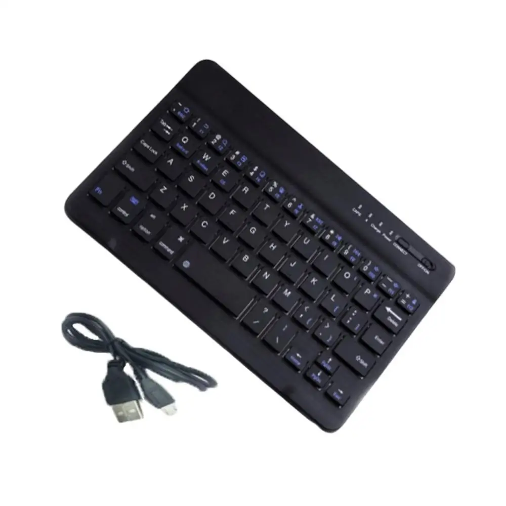 9 inch black Беспроводная Bluetooth компактная классная клавиатура планшет ноутбук Смартфон Универсальная клавиатура портативная мини беспроводная клавиатура - Цвет: 9 inch black