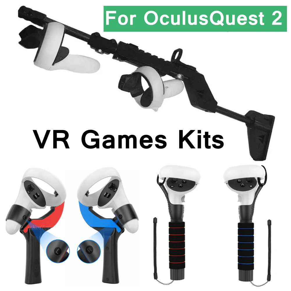 Tanie Dla Oculus Quest 2 Gun Stock Dual Lightsaber uchwyty rakietka