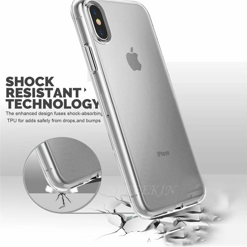 Для iPhone 12 Pro Max чехол 360 полная защита для SE 2020 XS MAX XR 6S 7 8 Plus 5S 11 прозрачный защитный