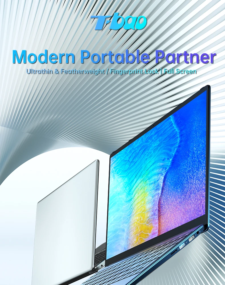 Eglobal 15.6 Inch Notebook - AMD 3150U, Ultrabook with 32GB RAM, MAX M.2 NVMe SSD, Gaming Laptops, Keyboard with Fingerprint Identification, BT4.0 Description Image.