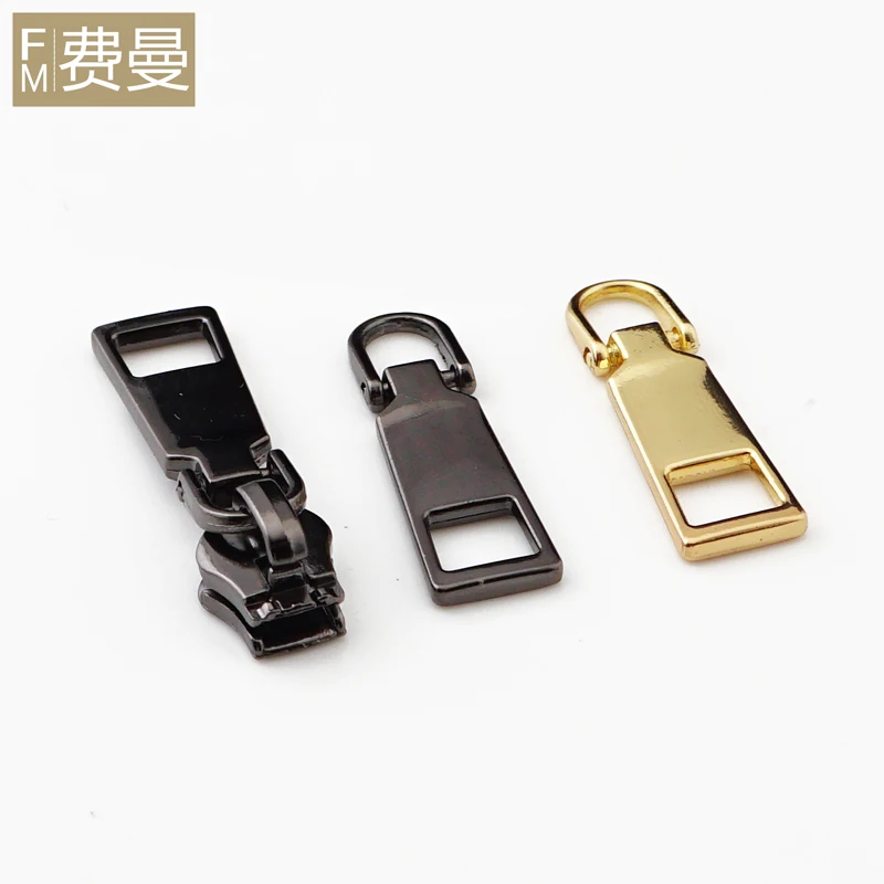 2pcs Zipper accessories can be removed and replaceable metal no. 5 zipper special household bag zipper head decoration
