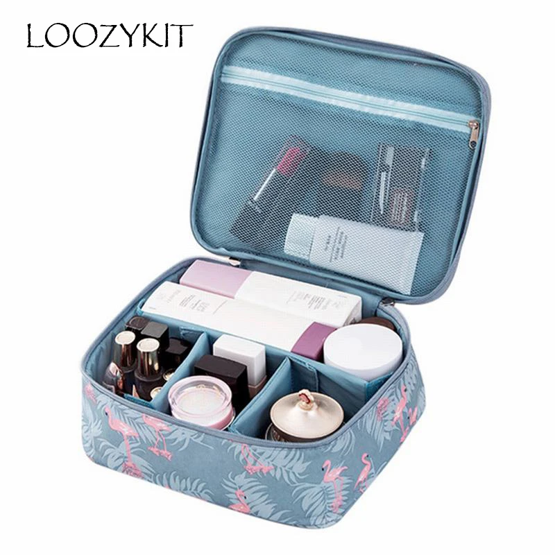 

LOOZYKIT Multifunction Travel Cosmetic Bag Women Makeup Bags Toiletries Organizer Waterproof Female Storage Make Up Cases