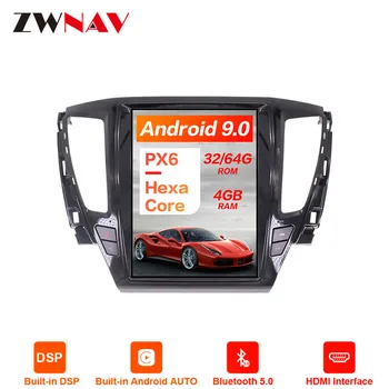 

Android 9.0 4GB RAM Tesla style PX6 Car GPS Navigation For MITSUBISHI PAJERO 2016+ head unit multimedia auto radio tape recorder