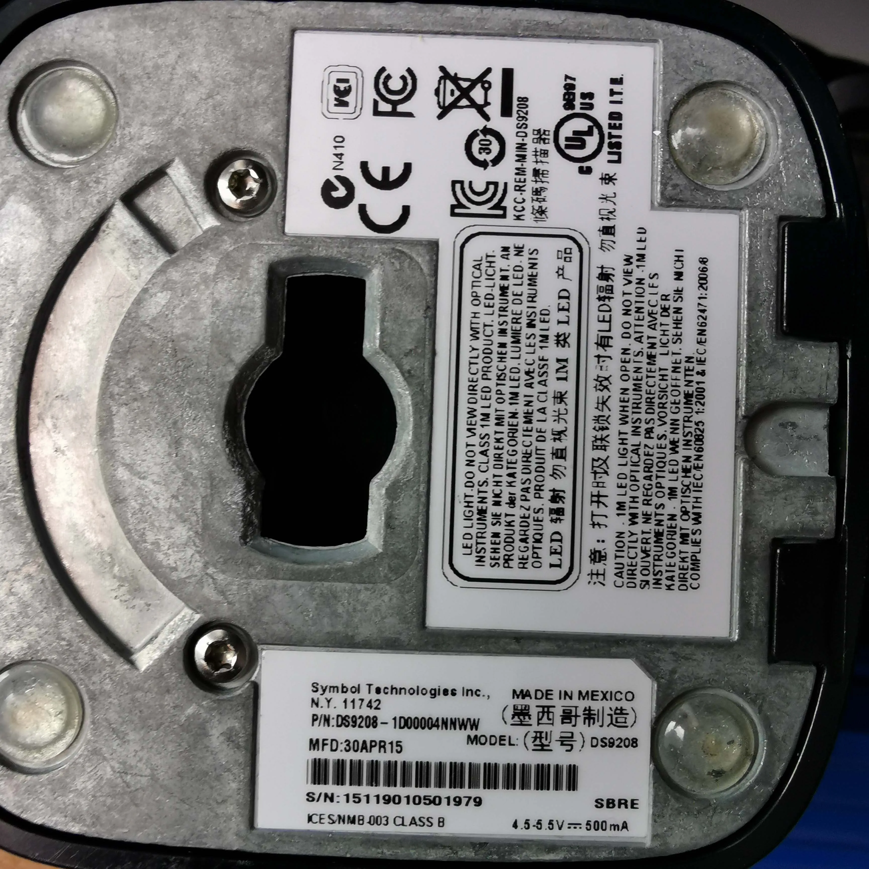 Новый DS9208 1D00004NNWW для Zebra всенаправленный 1D Imager сканер штрих кода с usb
