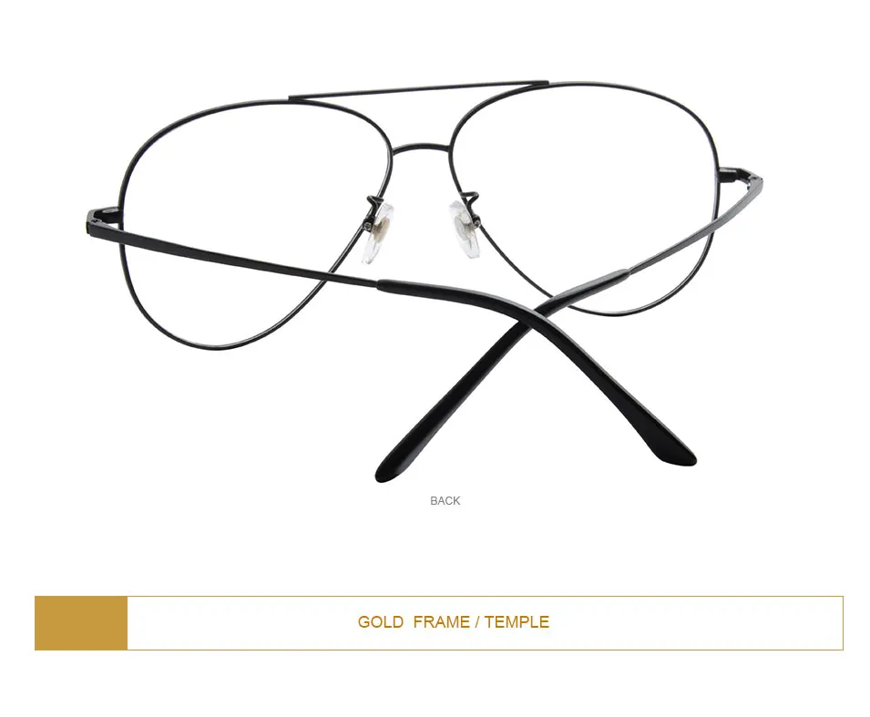 Reines Titan Pilot Brille Rahmen Super Große Männer Pilot Luftfahrt Sonnenbrille Rezept Myopie Optische Rahmen Brillen DD1559 – Detail 6