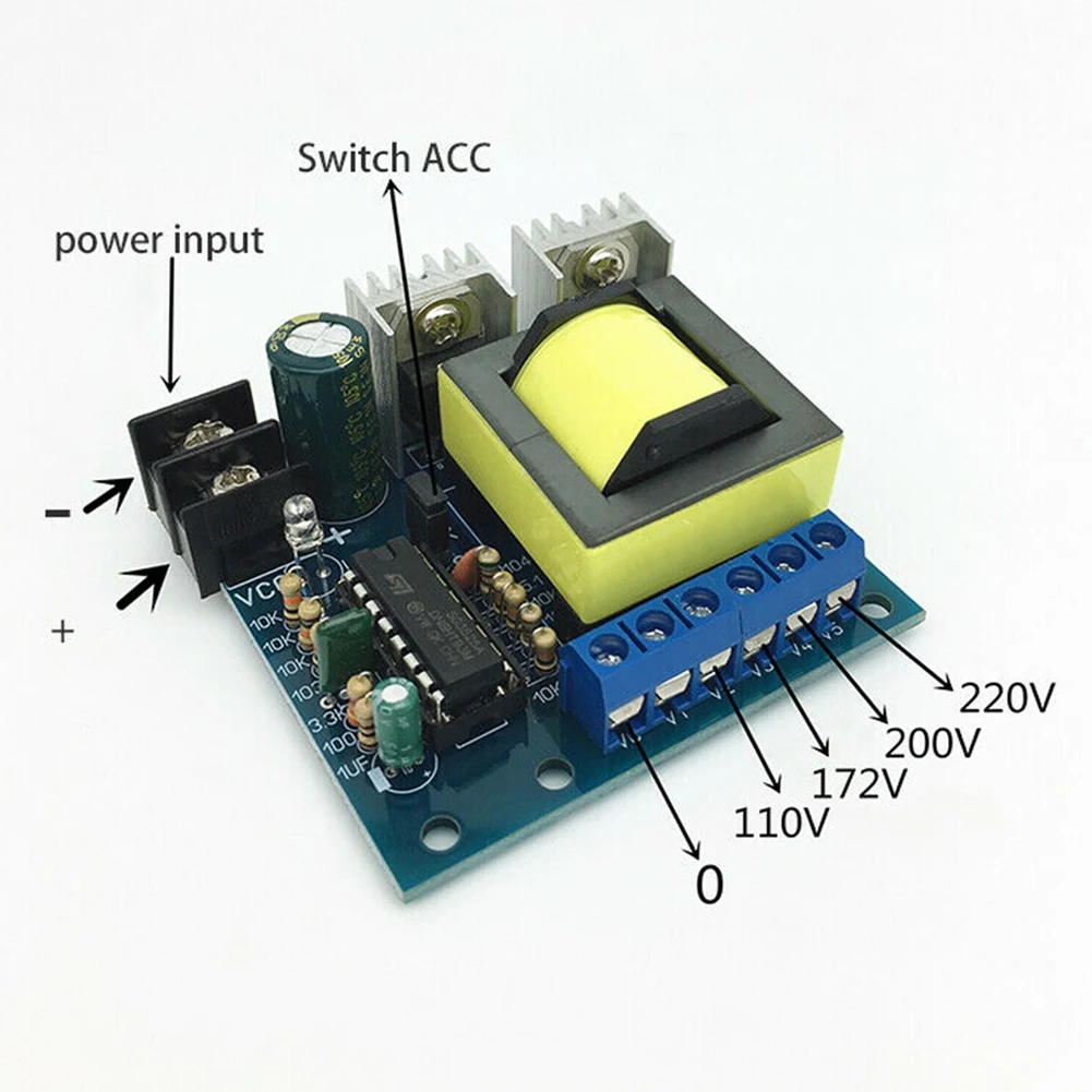 Buy 12V To 110V 220V Inverter Electric Boost Converter Board Voltage Step Up Transformer Module Durable Single Pole Home Efficient