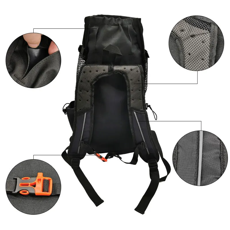 Переноска для собак путешествие, домашнее животное рюкзак на плечо дышащая моющаяся уличная, сумка для походов для кошек больших собак размер s-xl