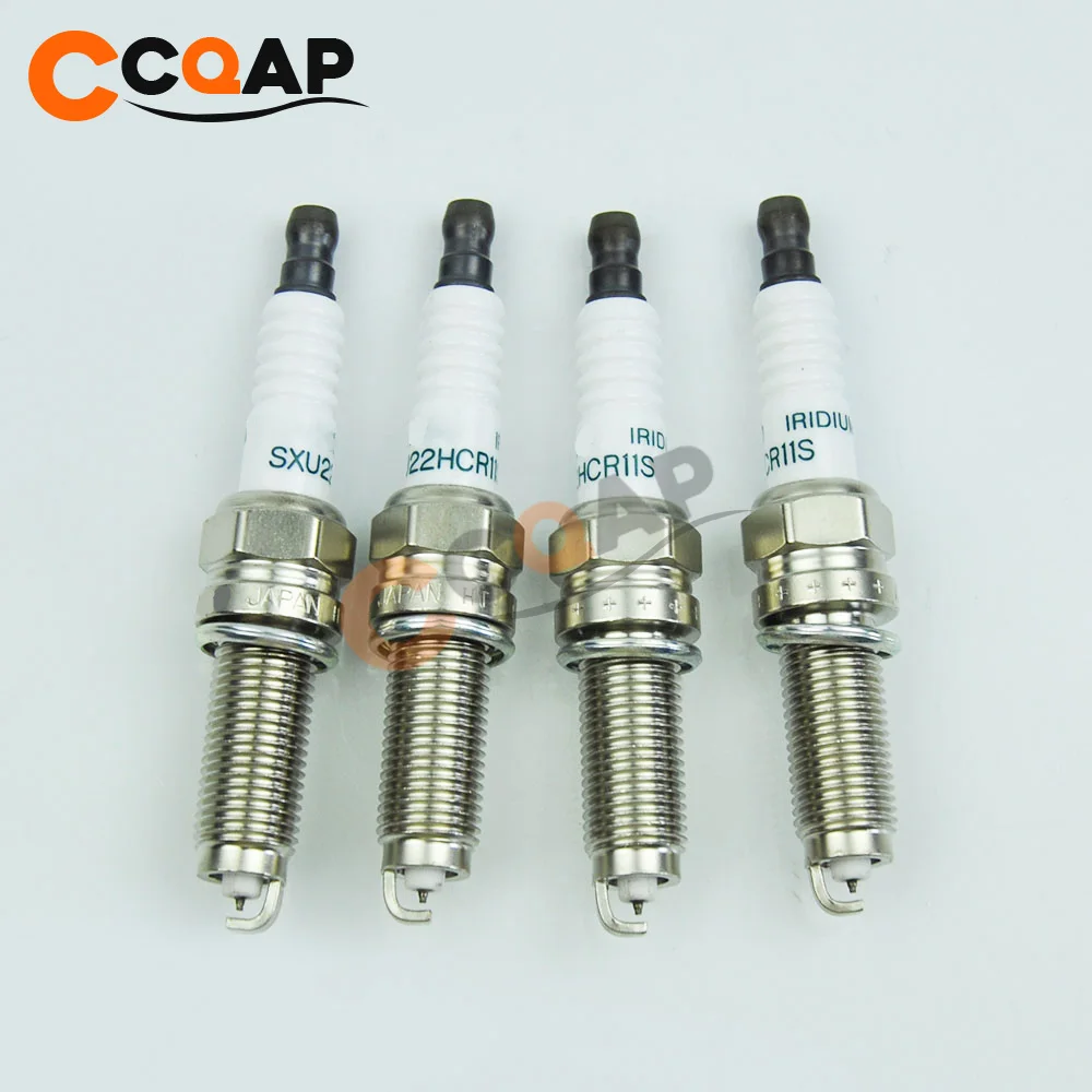 Иридиевая Свеча зажигания 4x 12290 R40 A02 SXU22HCR11S для Honda Accord Civic Acura ILX MDX RL A01 12290R40A02|Свечи