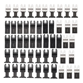 

50Pcs/Set Multi-Tool Oscillating Saw Blades Accessory Kit Oscillating Tool Blades for Sanding Grinding and Cutting