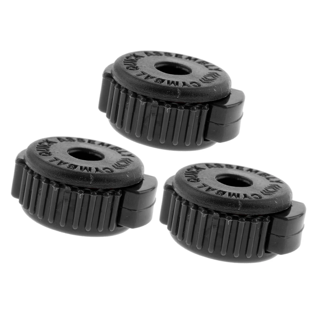 3pcs ABS Drum Set Cymbal Quick Assembly Mate Replacement Accessories