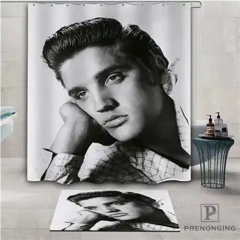 

Custom Elvis_Presley (1) Waterproof Shower Curtain Doormat Home Bath Bathroom Polyester Fabric Multi Sizes#2019-01-12-213