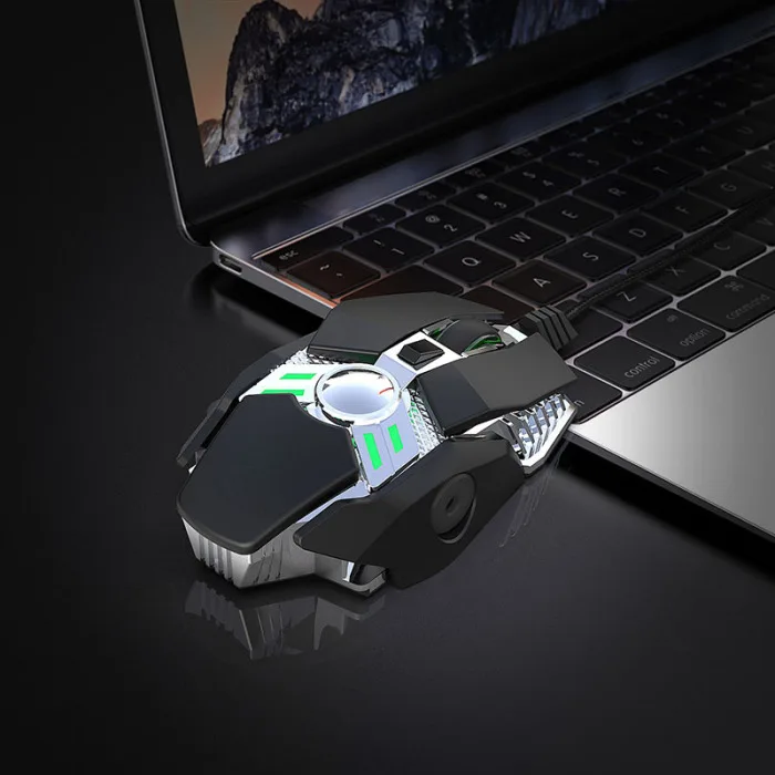 6400 dpi 7Key Проводная программируемая игровая мышь геймерская мышь с подсветкой для ноутбука SGA998