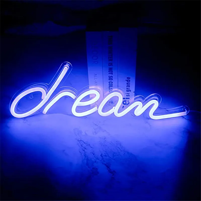 Неоновые вывески Dream USB для светодиодных неоновых пабов холодный светильник