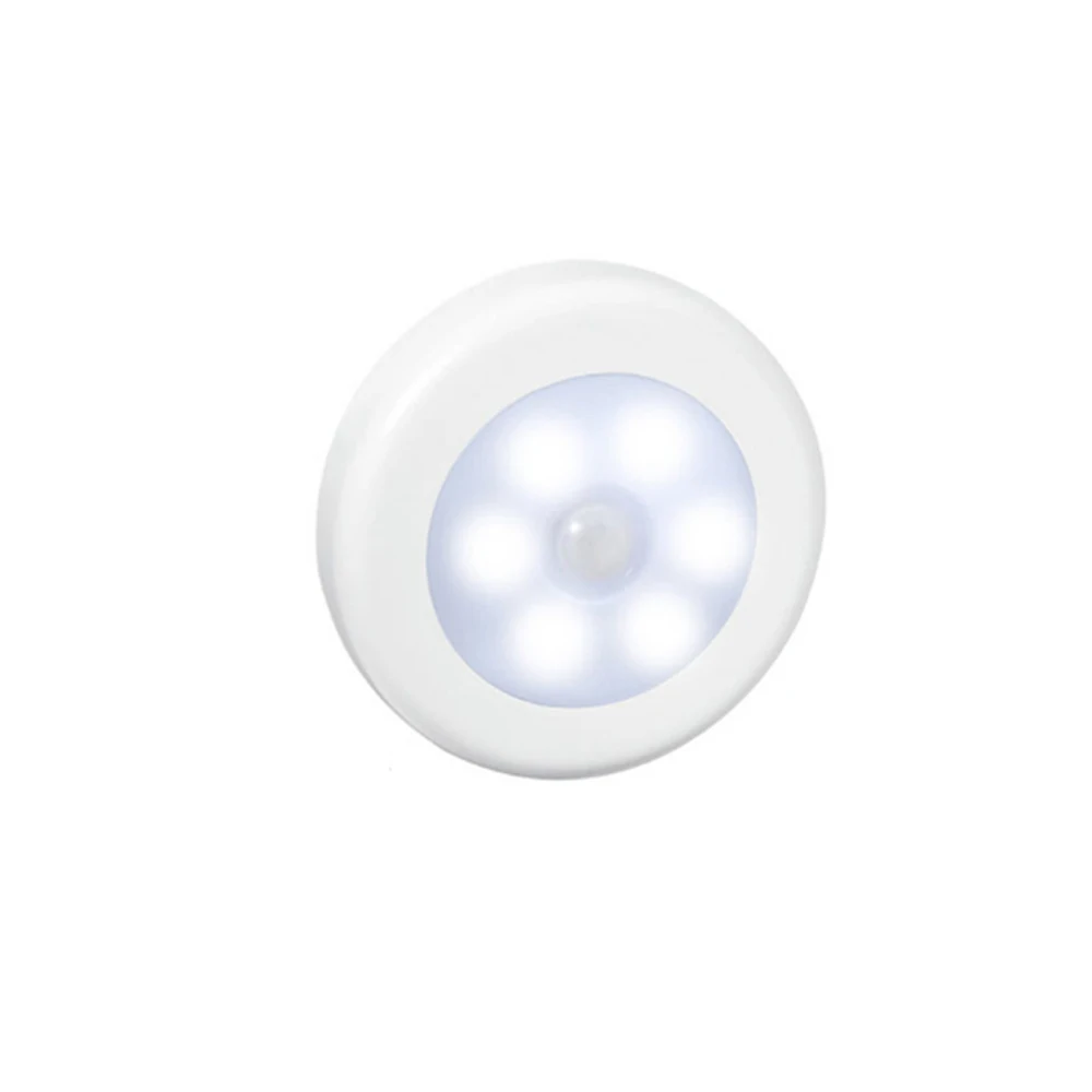6 LED Night Light PIR Infrared Motion Sensor Night Lamp For Children Magnetic Infrared Wall Lamp Cabinet Stairs LED Sensor Light - Испускаемый цвет: 01