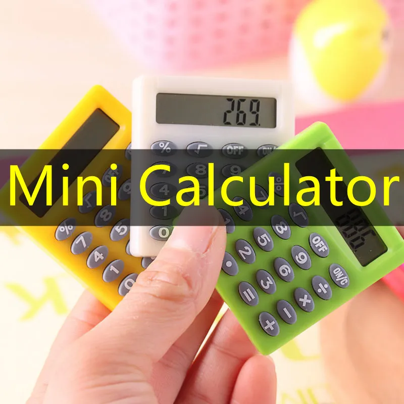 New fancy mini color multi-function calculator small square calculator for students voice calculator 12 digits large calculator free shipping