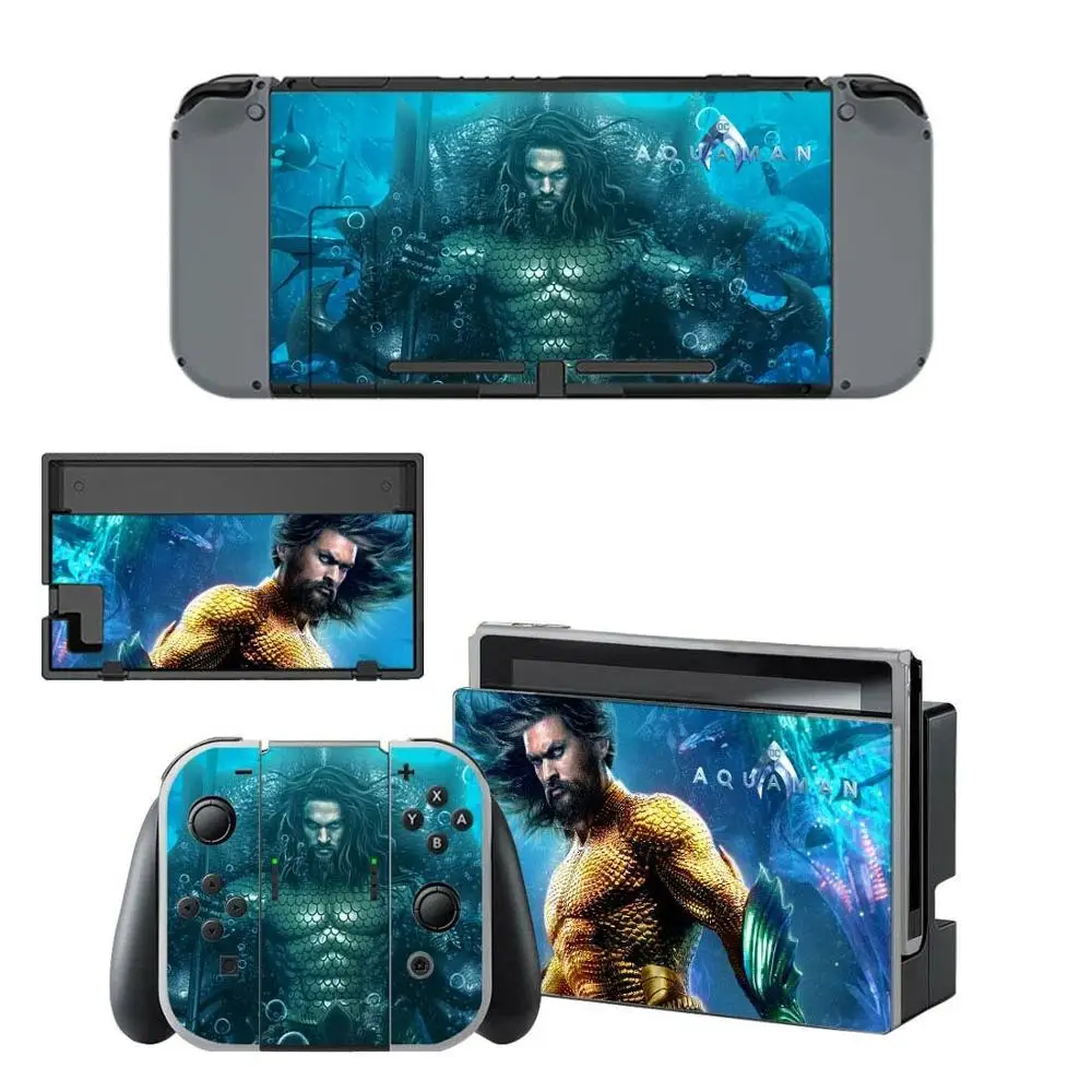 Justice League Aquaman nintendo switch, наклейка для nintendo Switch Console Joy-con, наклейка для контроллера