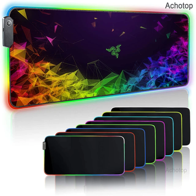 Large Office RGB LED Illumination Mouse Pad Mat Game Gamer Razer Gaming Mousepad Keyboard Compute Anime Desk Mat for CSGO 15